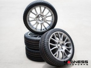 FIAT 500 ABARTH Tributo Ferrari Alloy Wheel Set - Black Finish